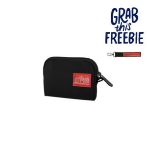 Black Coin Pouch Ver.2 - w/strap keychain